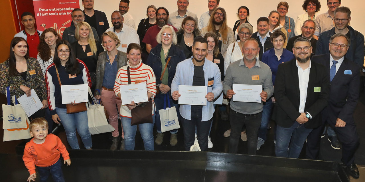 Près de 60 entrepreneurs ont reçu leur certification à Tourcoing